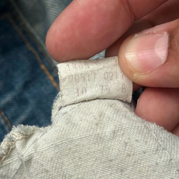 Vintage 70s Levi's Orange Tab 517XX Bootcut Denim Jeans Size 36X31 - Picture 8 of 10